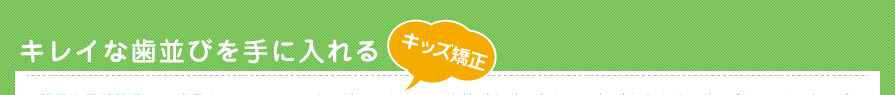 キレイな歯並びを手に入れる