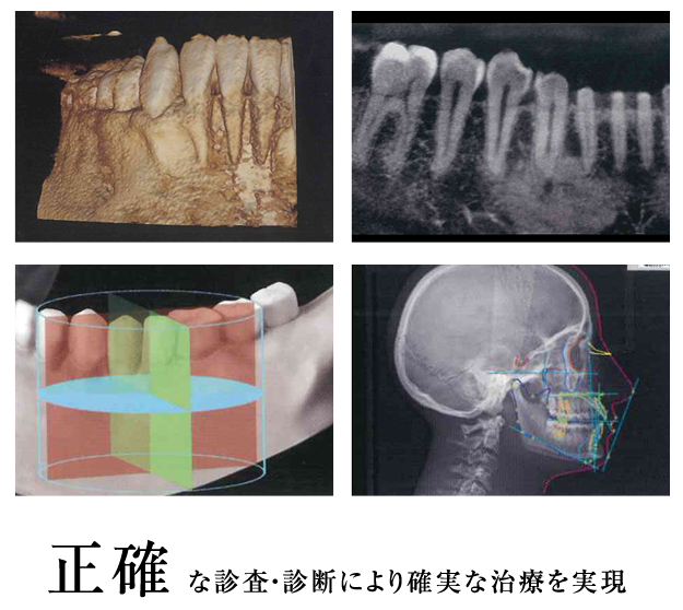 正確な診査・診断により確実な治療を実現